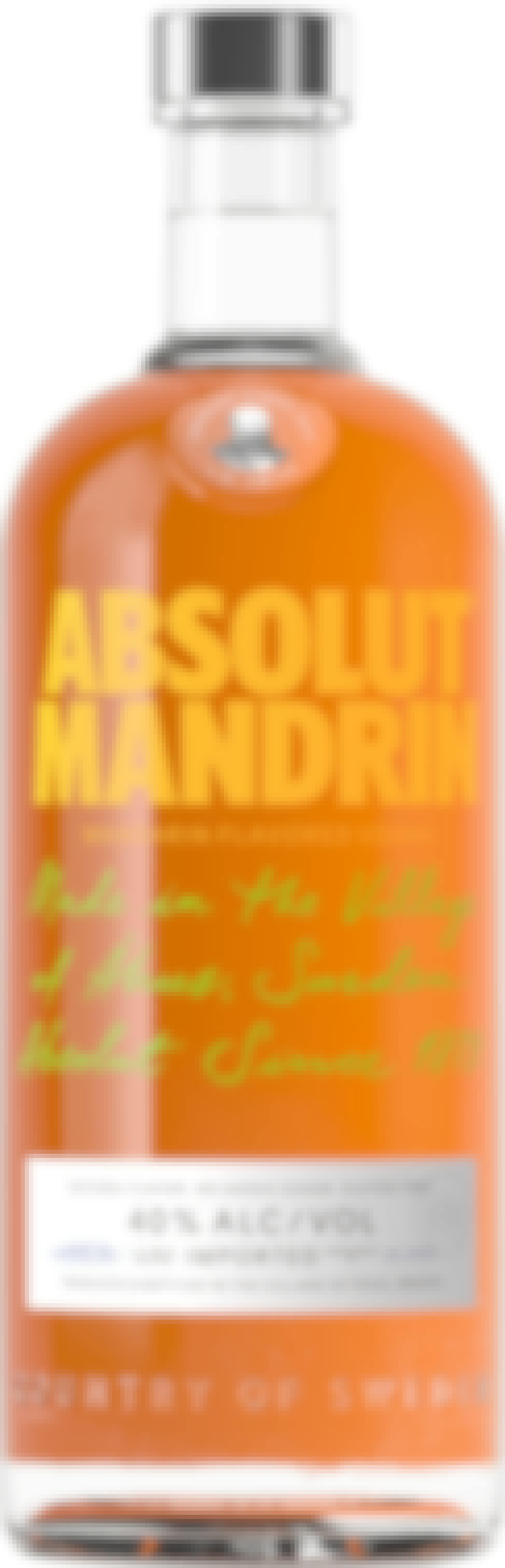 Absolut Mandrin Orange Vodka 1L