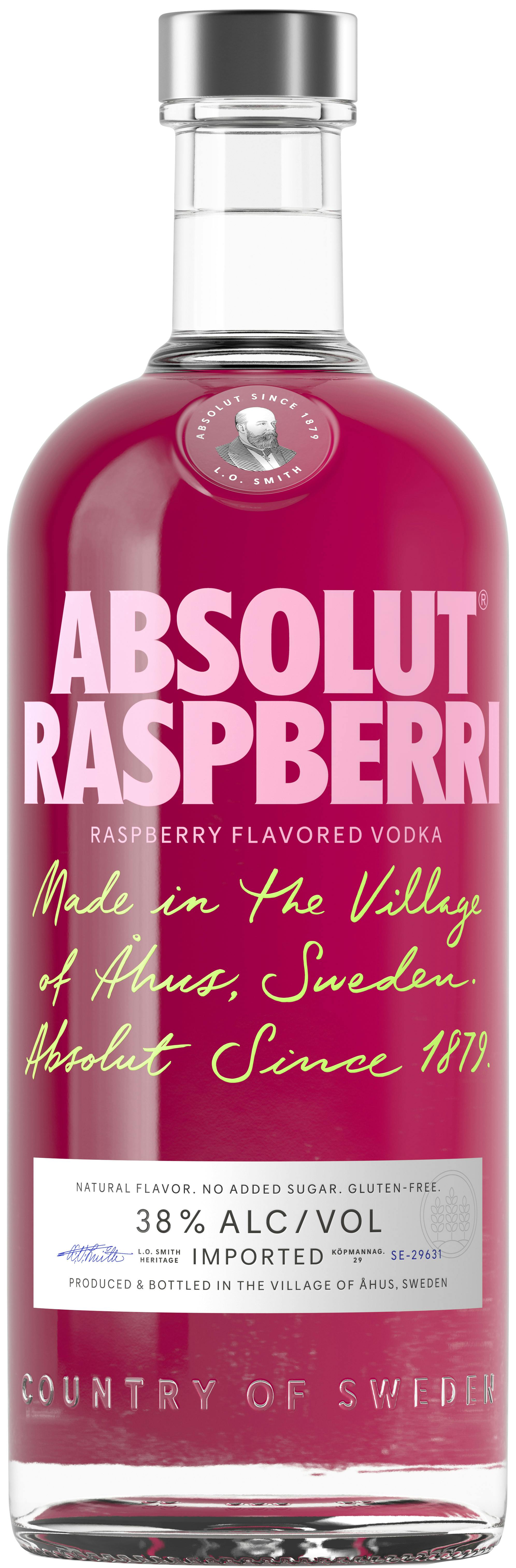 Absolut Raspberri Vodka 1L - Bouharoun's Fine Wines & Spirits