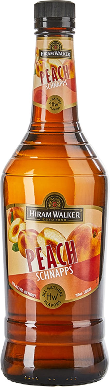 Hiram Walker Peach Schnapps 750ml - Argonaut Wine & Liquor