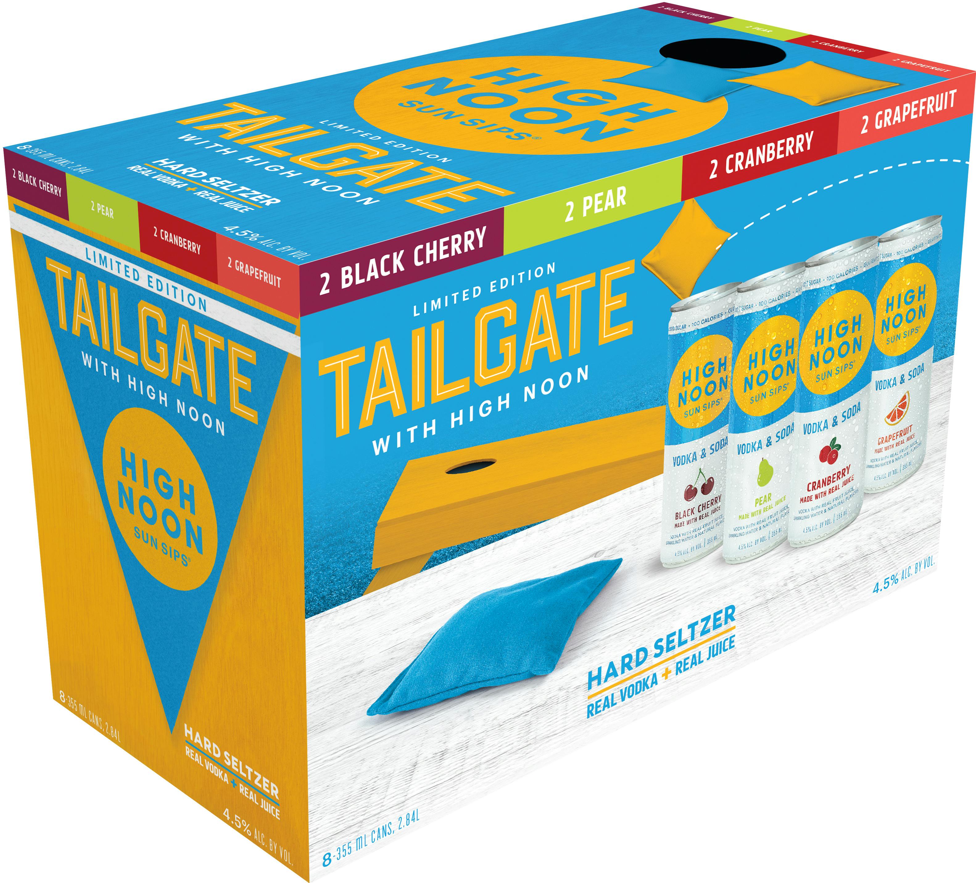 High Noon Spirits Sun Sips Hard Seltzer Tailgate Variety Pack 8 pack