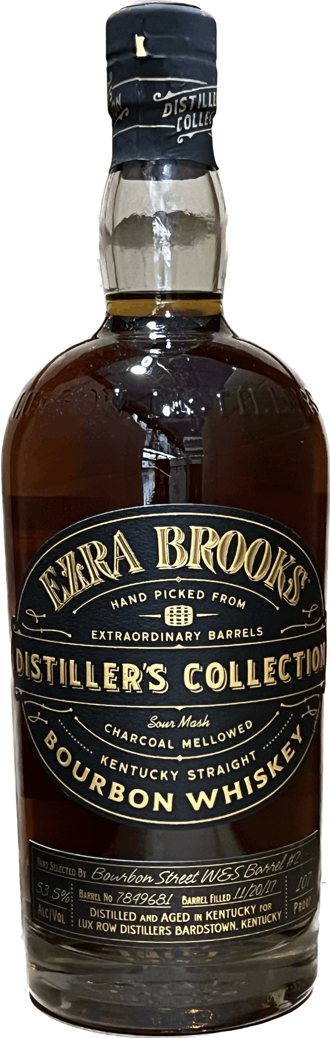 Ezra Brooks Distillers Collection "Store Pick" Single Barrel Bourbon ...