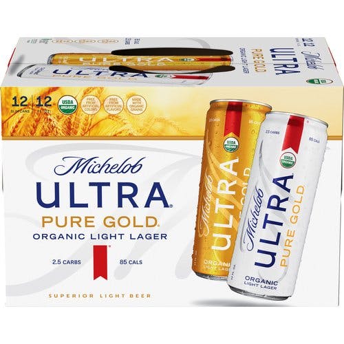 Michelob Ultra Pure Gold  12 pack 12 oz. Can - Petite Cellars