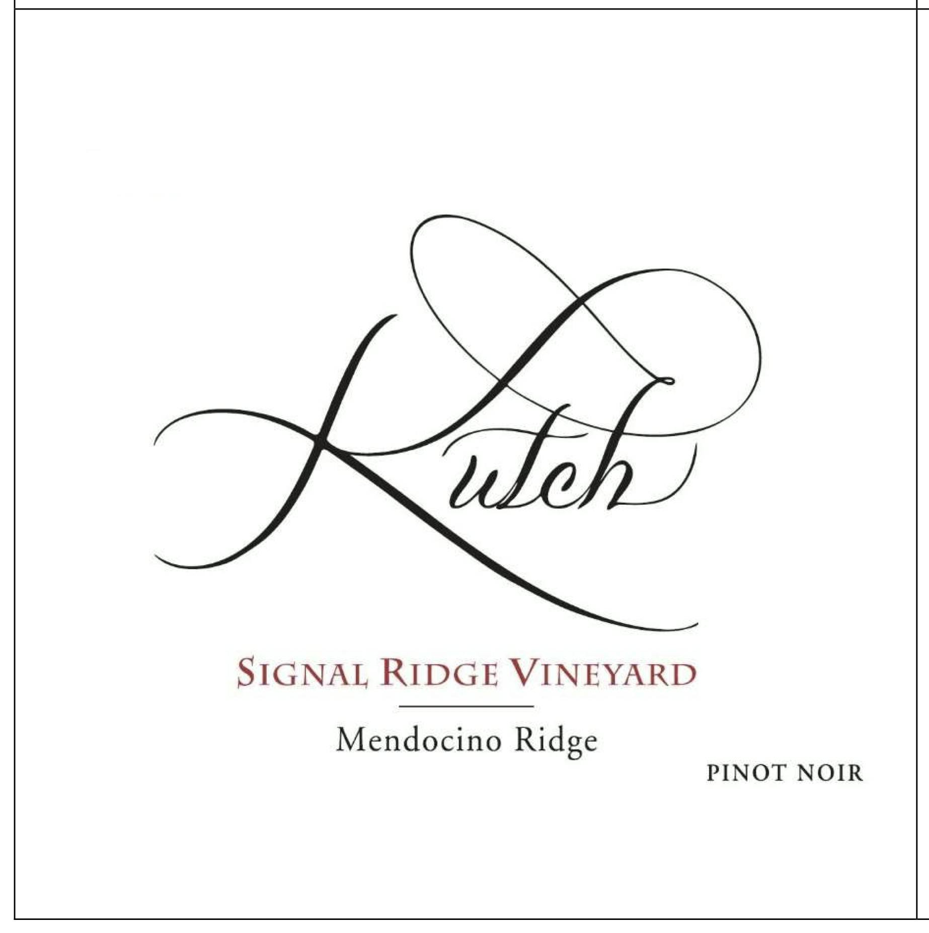 Kutch Signal Ridge Vineyard Pinot Nior 2016 750ml Rye Brook Wine