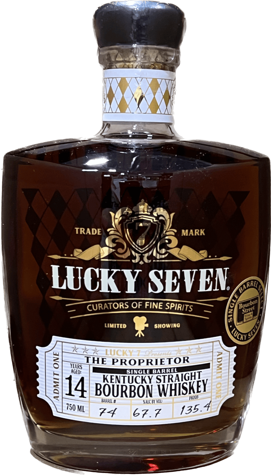 Lucky Seven Spirits The Proprietor "Store Pick" 14 Year Single Barrel