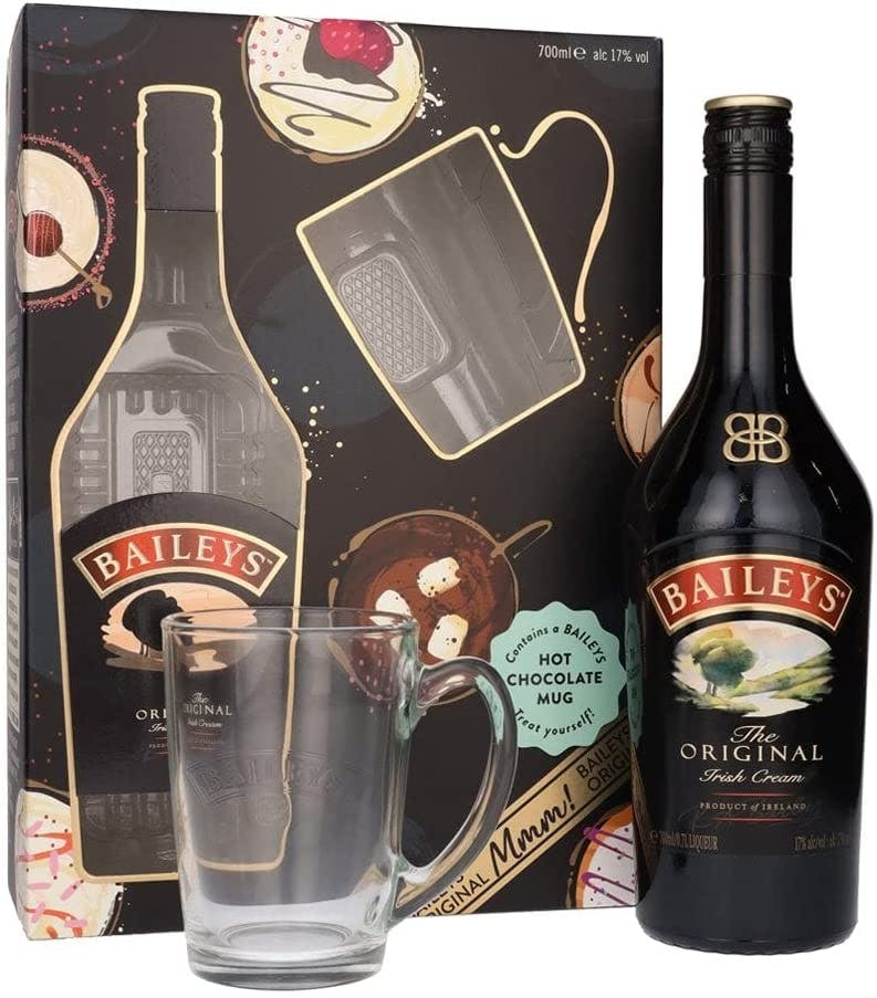 Gift Gate & - Cream 750ml Spirits Irish Baileys Stone Wine Set