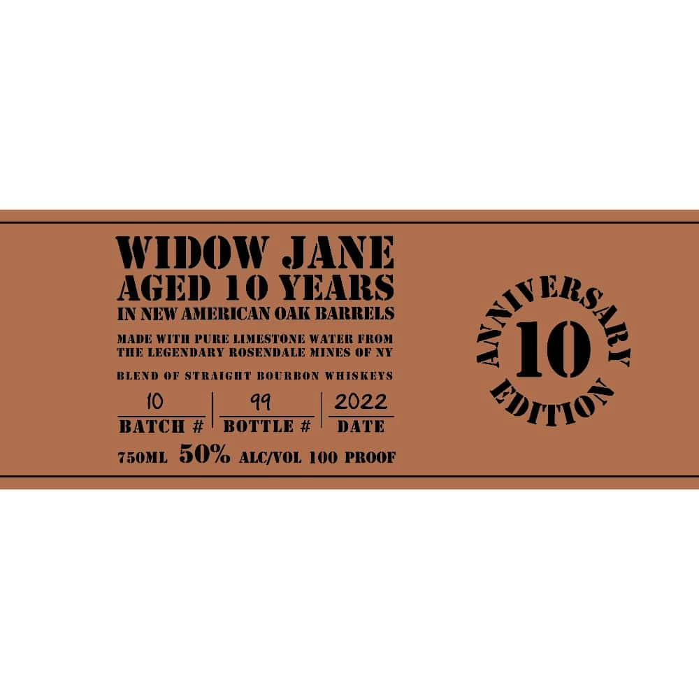 Widow Jane Bourbon 10th Anniversary Edition 10 year old 750ml Bottle