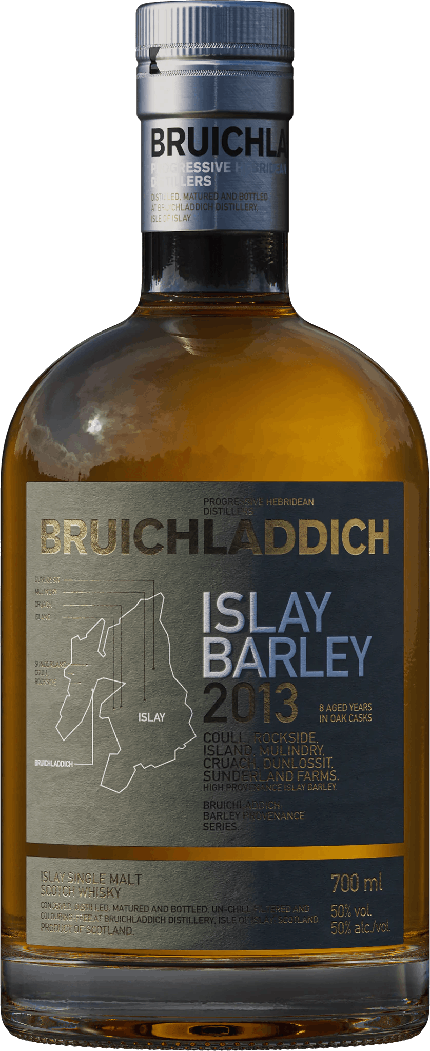 Whisky écossais - Islay Island - Bruichladdich Distillery - Islay Barley  2013 + Coffret