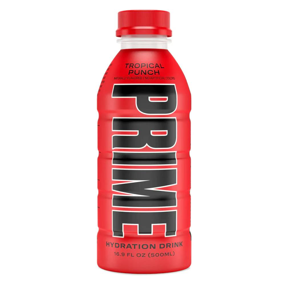 Prime Hydration Tropical Punch 16 oz. Plastic Bottle - Yankee Spirits