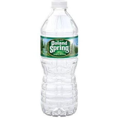 Poland Spring Brand 100% Natural Spring Water, 16.9 oz Plastic Bottles  (Pack of 24)