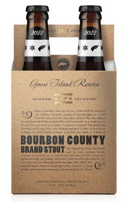 Goose Island Bourbon County Brand Stout 2022 4 pack 12 oz. Bottle  
