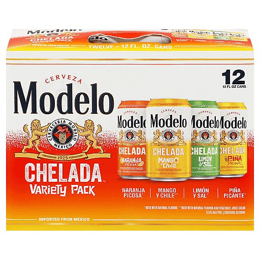 Modelo CHELADA VARIETY 12 pack 12 oz. Can - Yankee Spirits