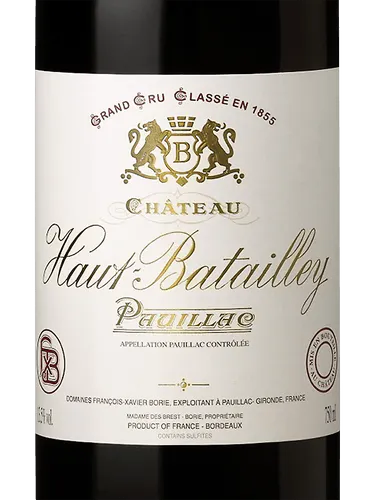 Château Haut-Batailley Pauillac 2016 750ml - Bottle Shop of Spring