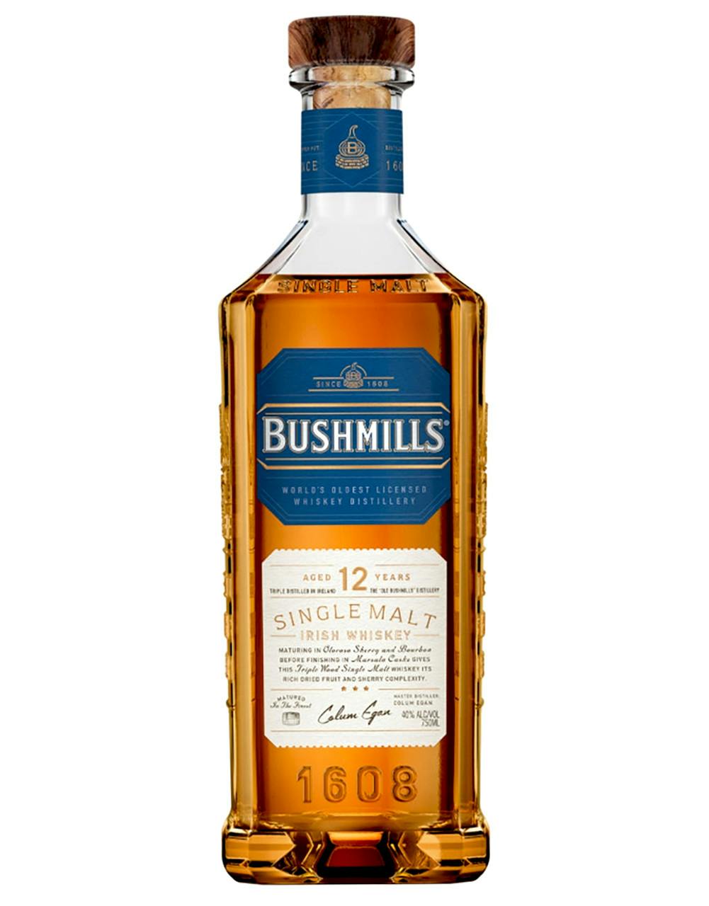 Bushmills Single Malt Irish Whiskey 12 year old 750ml Garden State