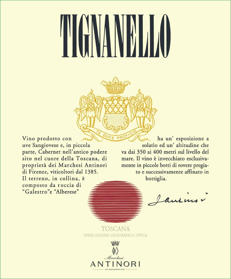 Tignanello 2020-Toscana IGT-Marchesi Antinori