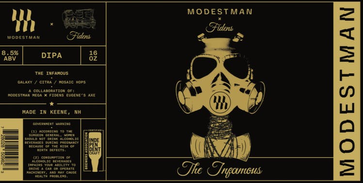 Modestman Brewing THE INFAMOUS 4 pack 16 oz. Can - Yankee Spirits