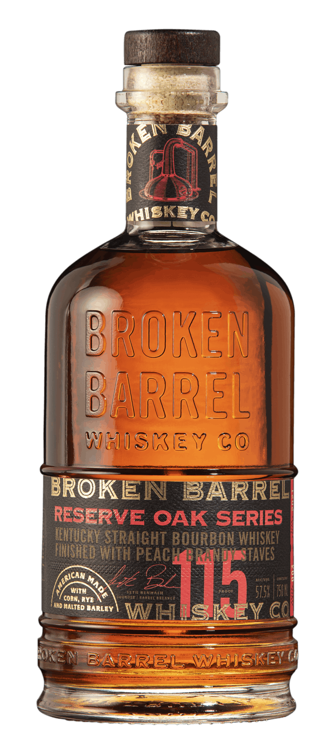 Broken Barrel Whiskey Company Reserve Oak Series Peach Brandy Cask Finish  750ml - Yankee Spirits