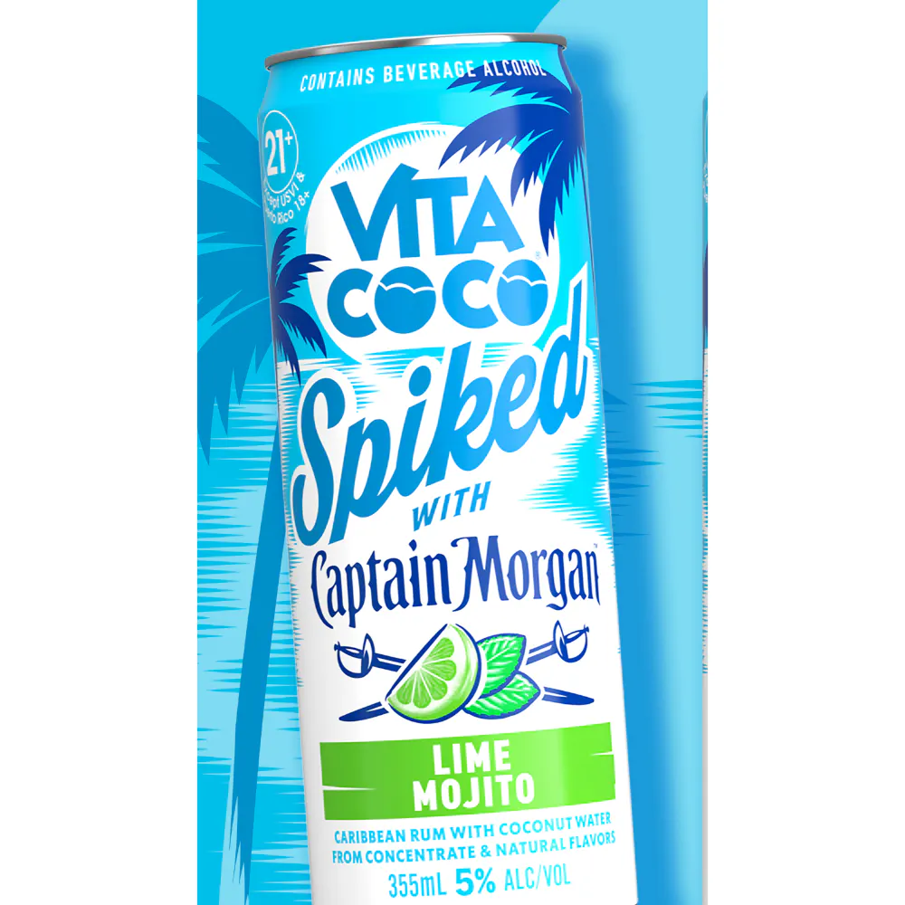 Vita Coco Spiked with Captain Morgan Lime Mojito 4 pack 355ml Can