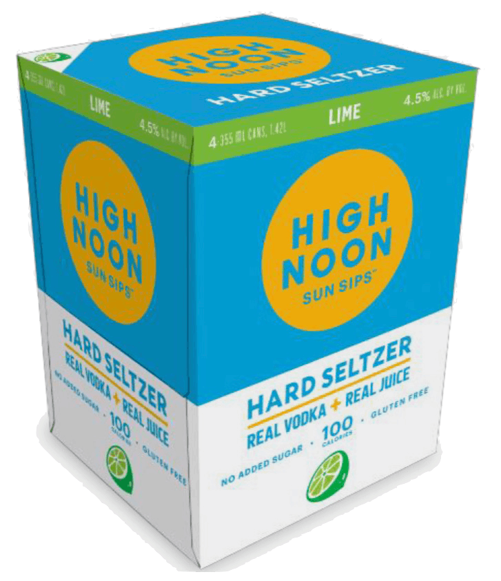 High Noon Spirits Sun Sips Lime Vodka & Soda 4 pack 12 oz. Can - Yankee ...