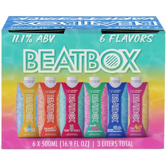 Beatbox Six Flavor Party Box 6 pack 500ml Box Allendale Wine Shoppe