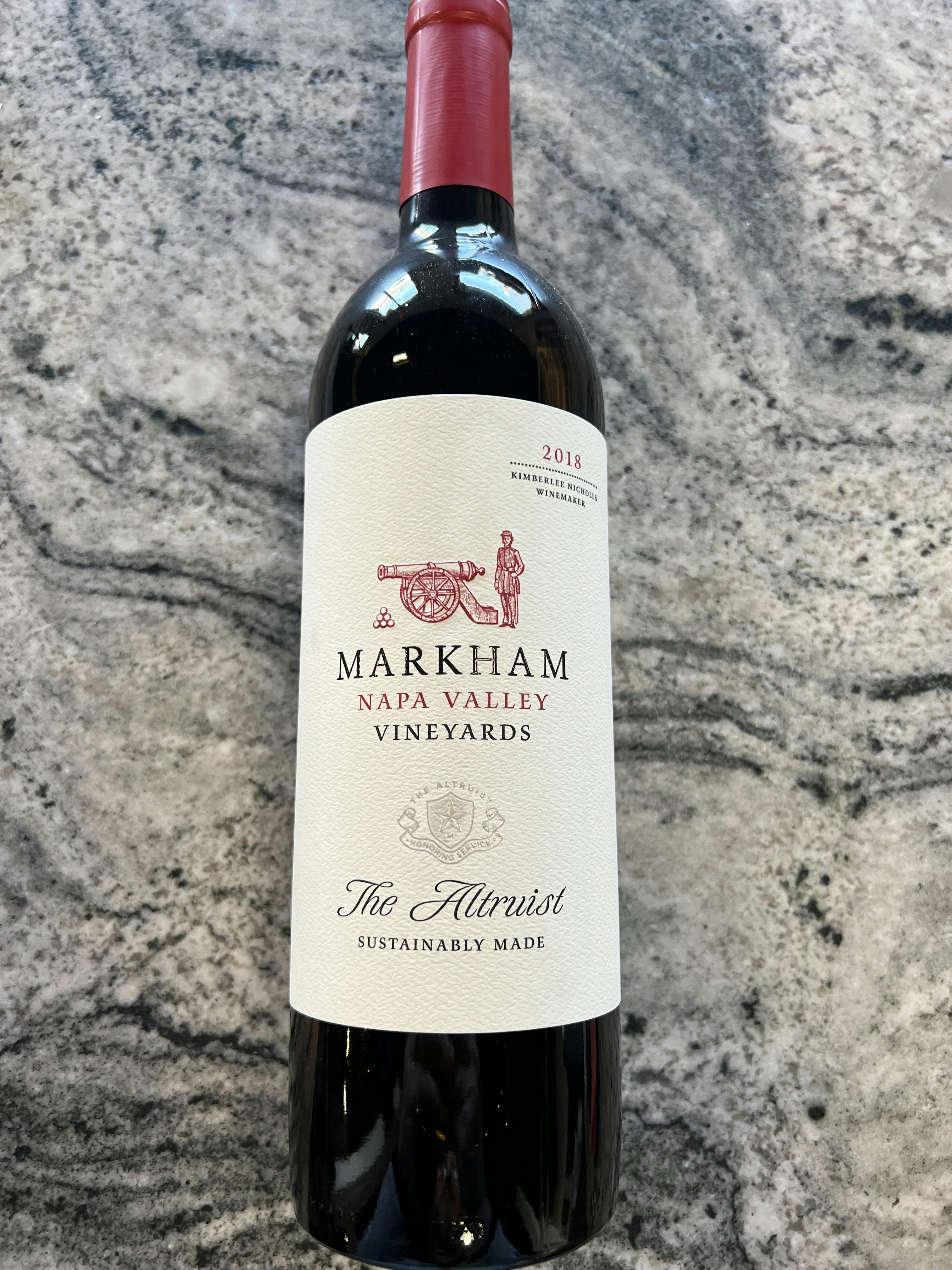 Markham The Altruist Red Blend 2018 750ml Tonic Bottle & Cork