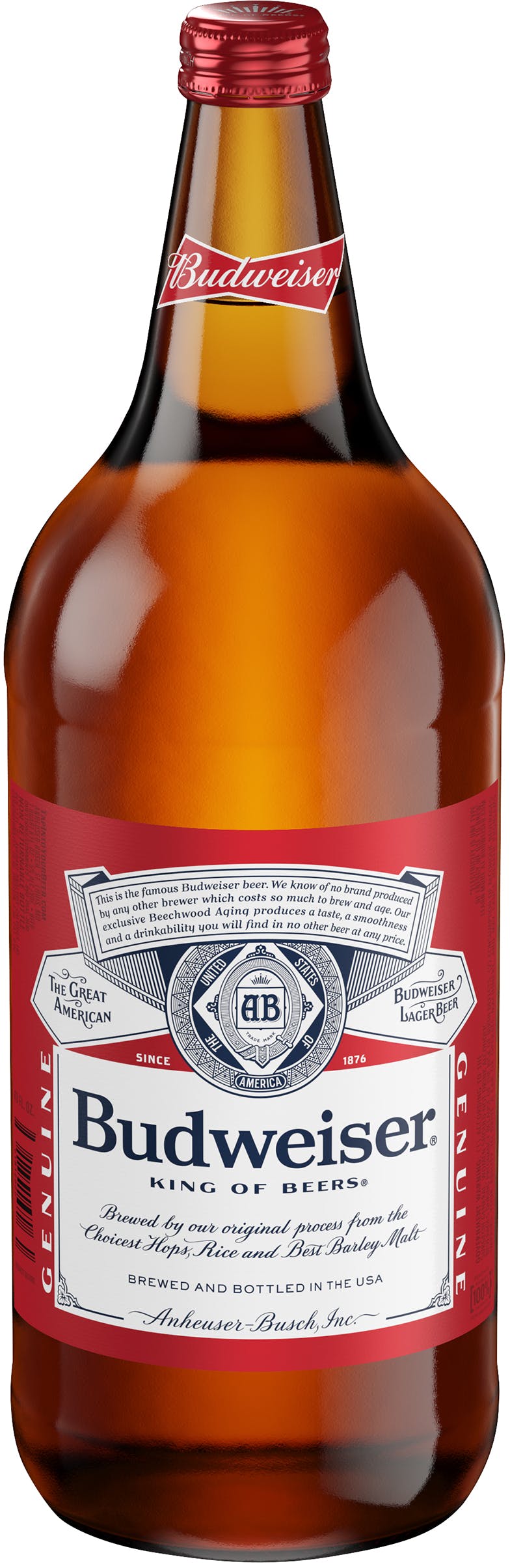 Budweiser Lager Beer 40 oz. Bottle - High Spirits