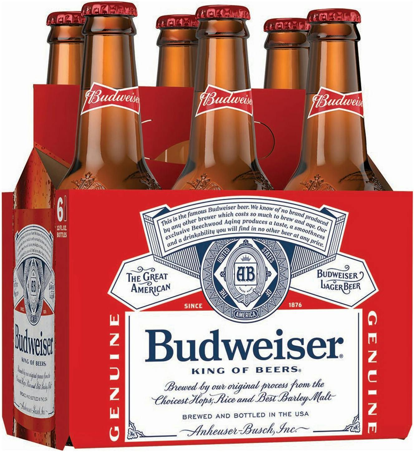 Budweiser Lager Beer 40 oz. Bottle - High Spirits