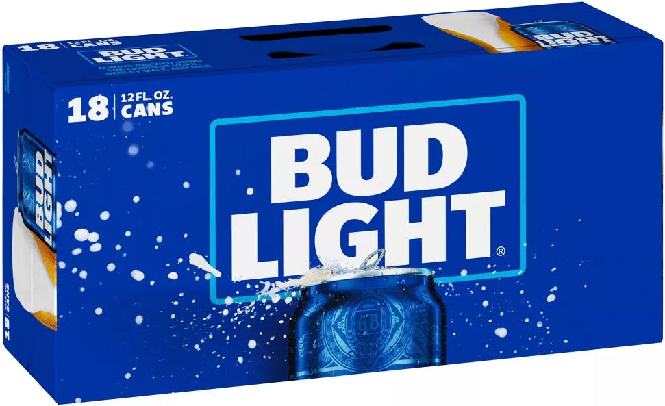 Bud Light Lager Beer 18 pack 12 oz. Can - High Spirits