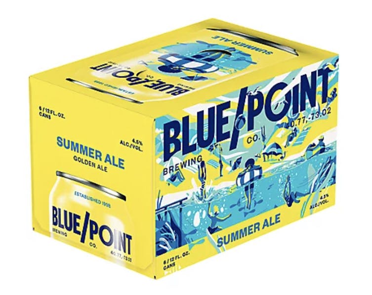 Blue Point Brewing Summer Ale 6 pack 12 oz. Can Allendale Wine Shoppe