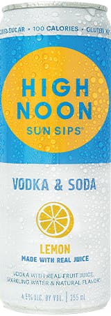 High Noon Spirits Sun Sips Lemon Vodka & Soda 4 pack 350ml Can ...