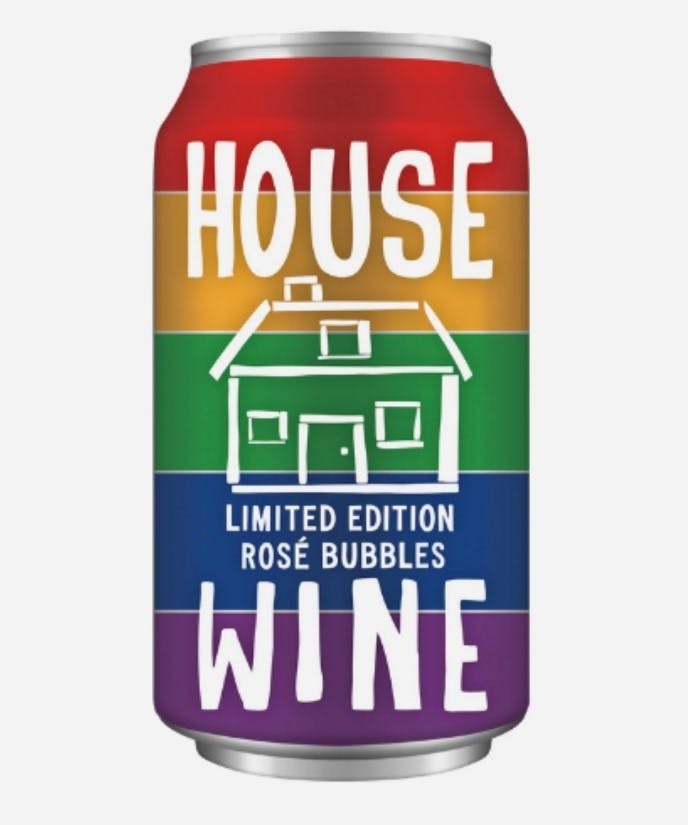 House Wine Rose Bubbles 375ml Can Argonaut Wine & Liquor