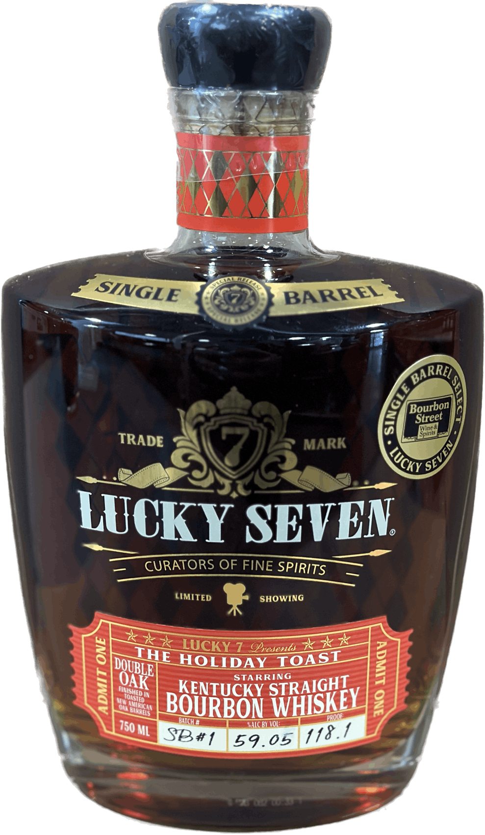 Lucky Seven Spirits Bourbon The Holiday Toast Store Pick Sb1 750ml