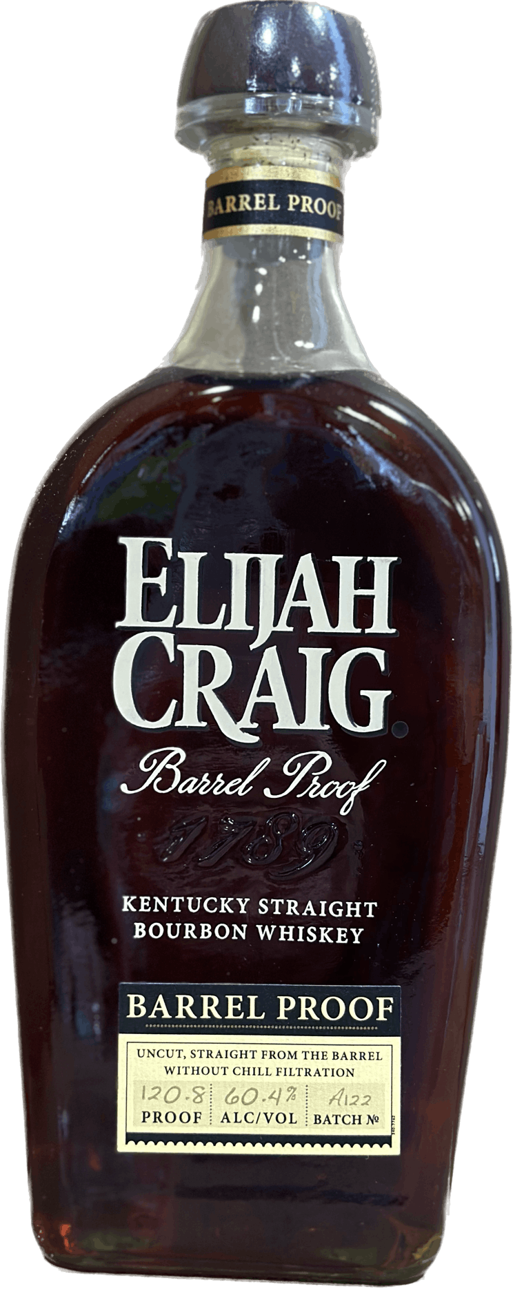 Elijah Craig Barrel Proof Batch A122 Kentucky Straight Bourbon Whiskey 750ml Rock W&S