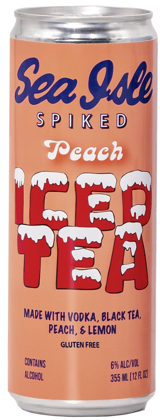 Sea Isle Spiked Iced Tea Spiked Peach Iced Tea 24 Oz Can Hudson Wine Co 4583