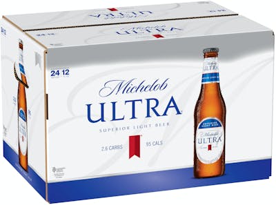 Michelob Ultra Superior Light Lager Beer, 24 bottles / 12 fl oz