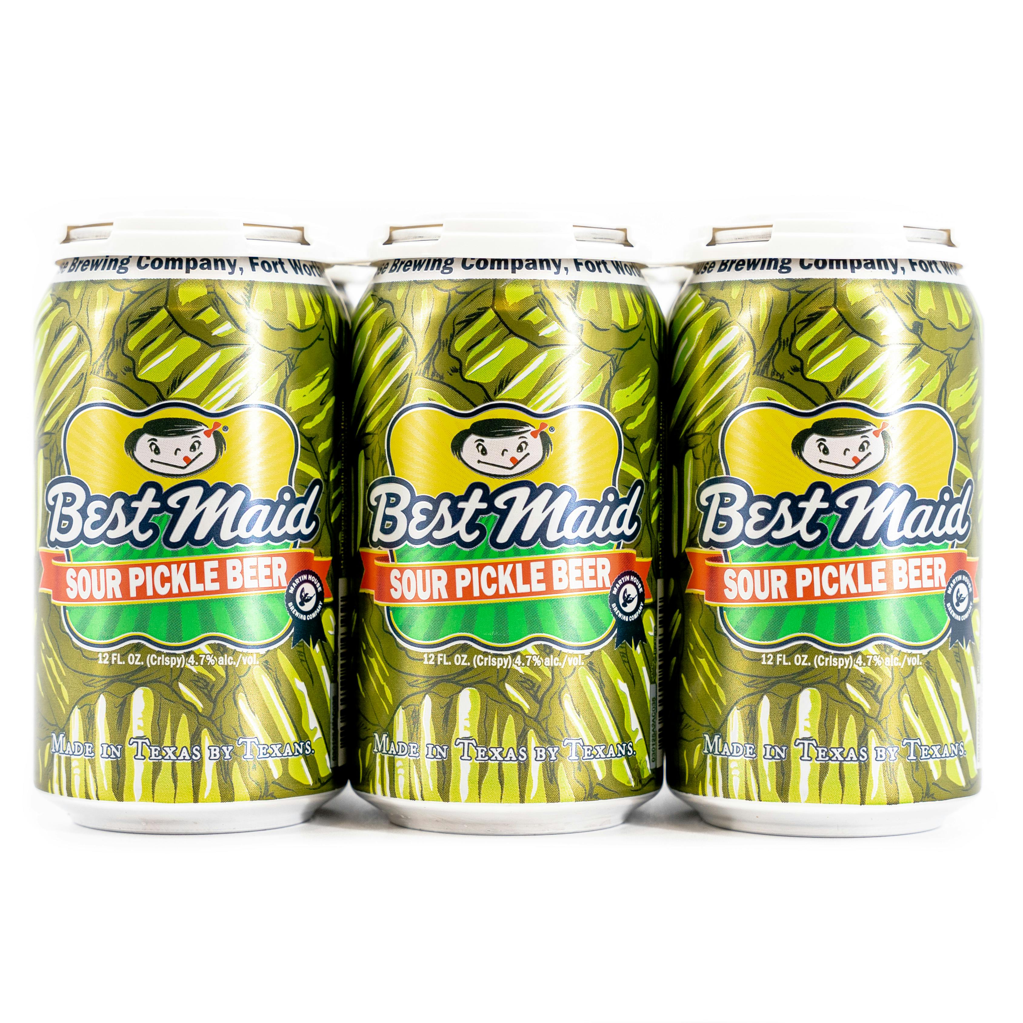 Martin House Best Maid Sour Pickle Beer 6 pack 12 oz. Can Argonaut Wine & Liquor