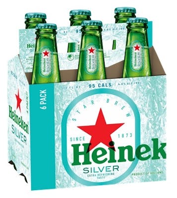 Heineken Silver 6 pack Bottle - Stirling Fine Wines