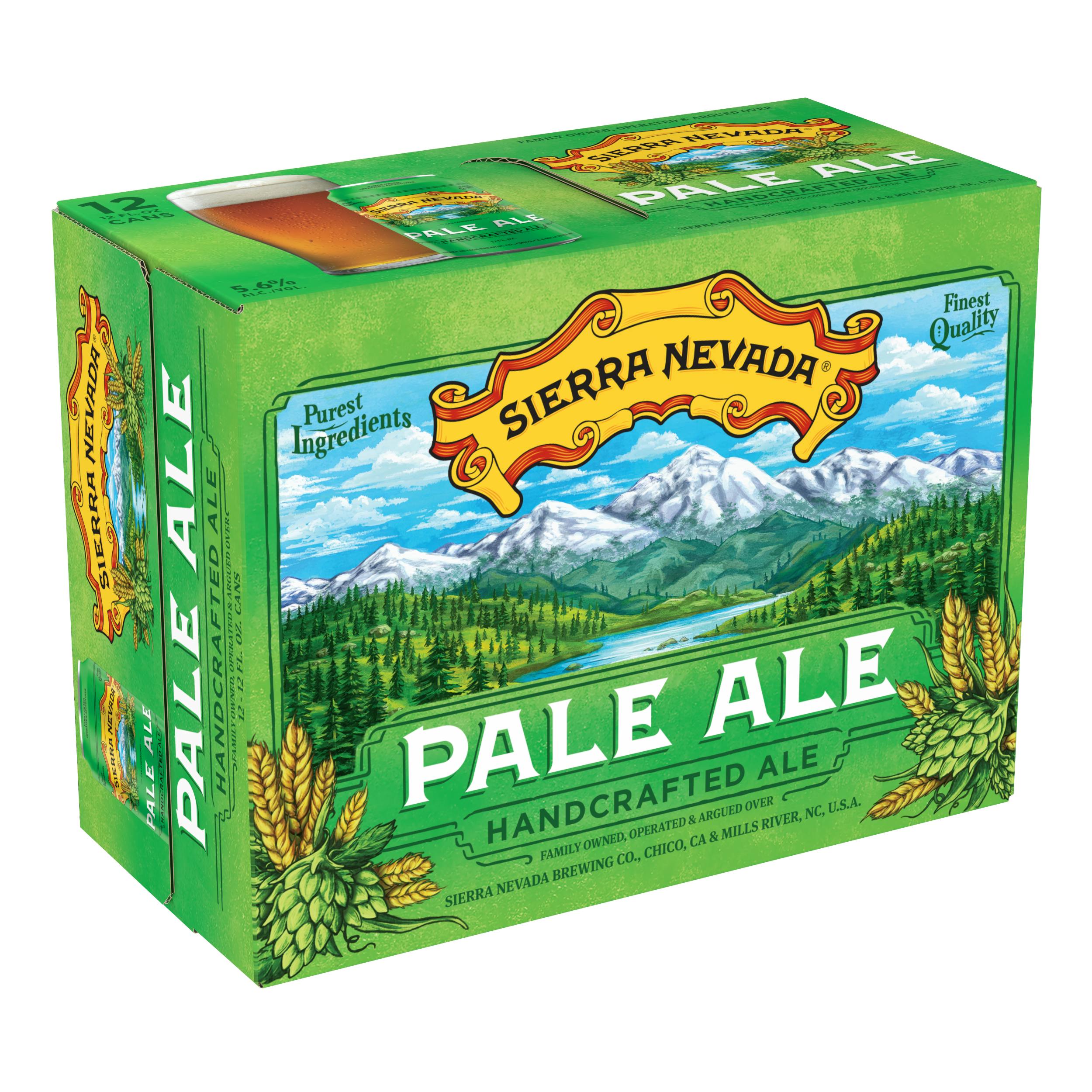 Sierra Nevada Pale Ale 12 pack 12 oz. Can - Petite Cellars