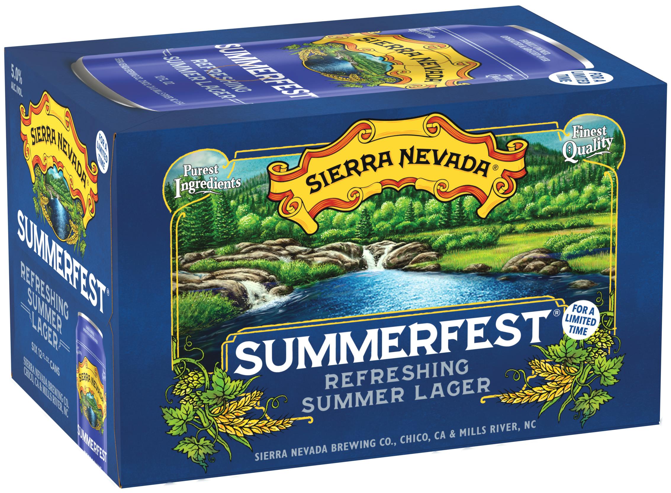 Sierra Nevada Summerfest 12 pack 12 oz. Can SPIRITED Wines