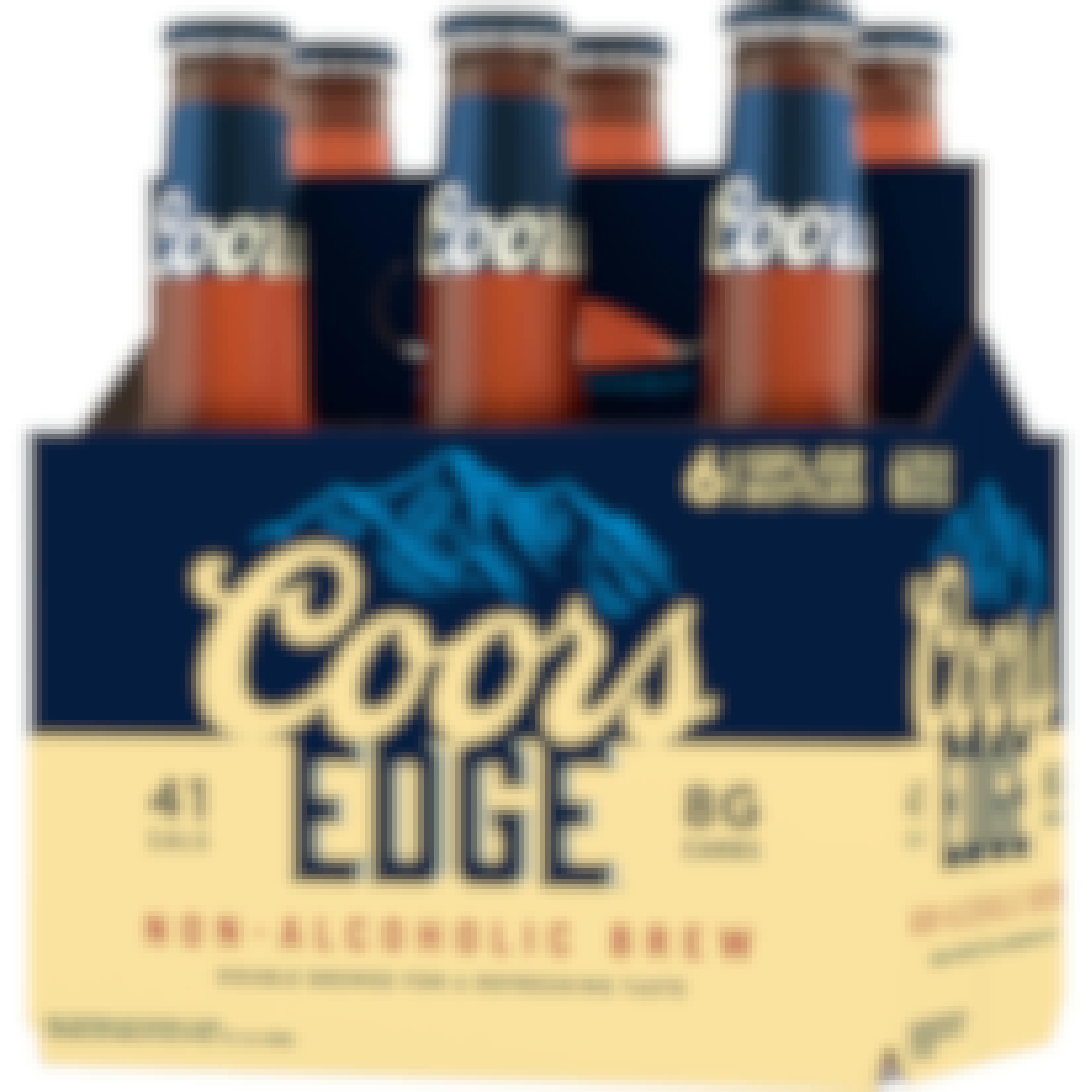 Coors Edge Non-Alcoholic Beer 6 pack 12 oz. Bottle