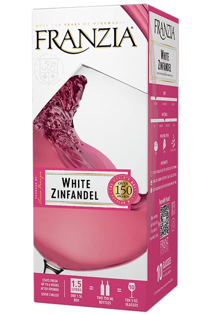 Franzia White Zinfandel 1.5L Box Yankee Spirits