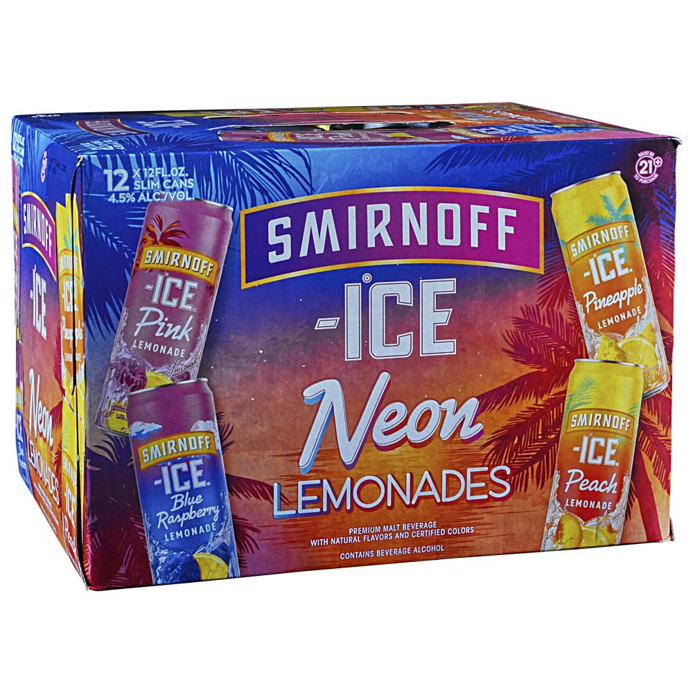 Smirnoff Ice Smirnoff Ice Neon Lemonade Variety 12 pack 12 oz. Can Allendale Wine Shoppe