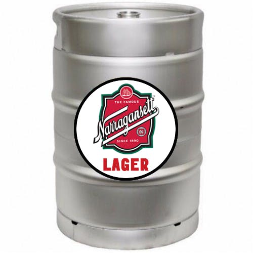 Narragansett LAGER 1/2 BARREL KEG 1/2 Barrel Keg Garden State