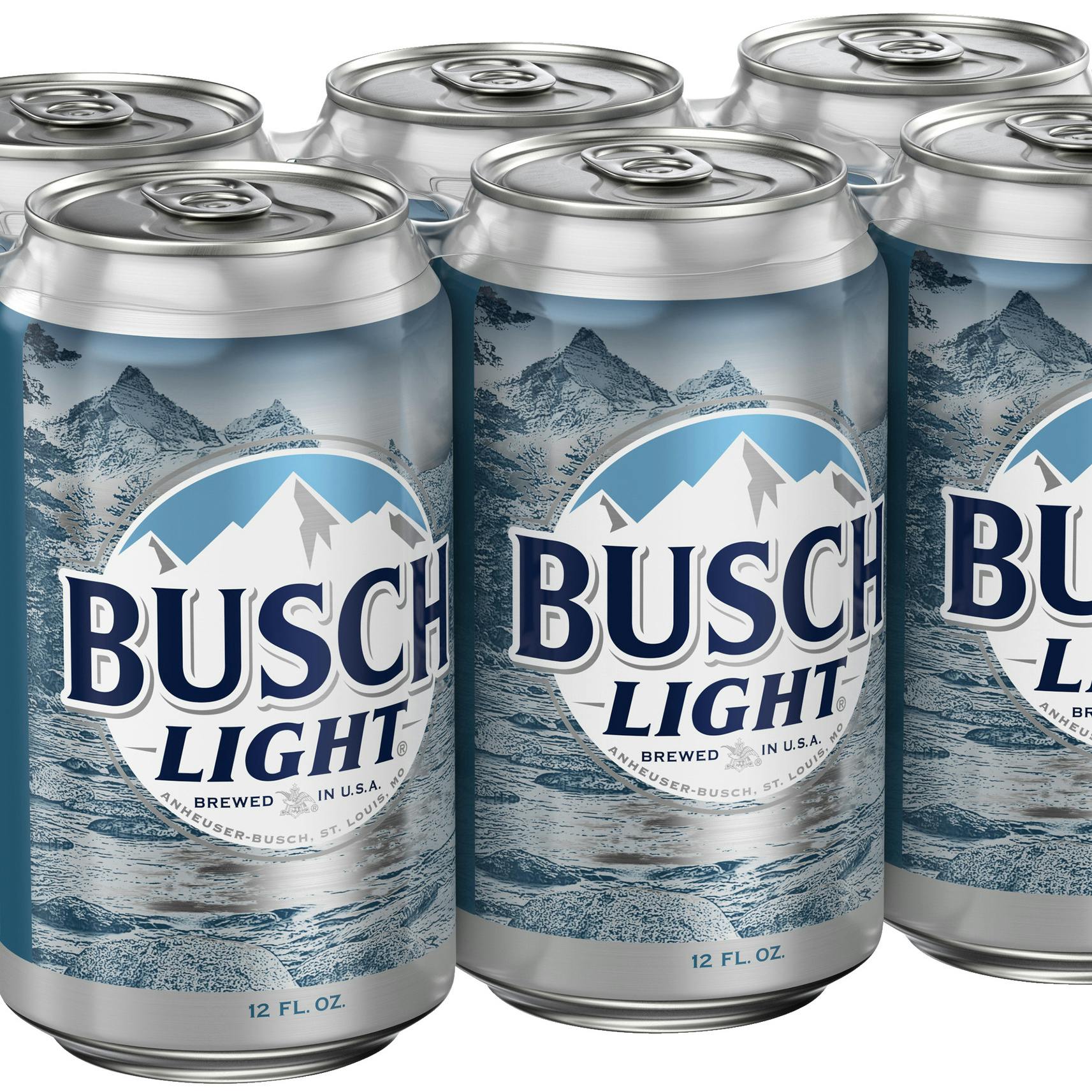 Busch Light 6 pack 16 oz. Can - H Liquor