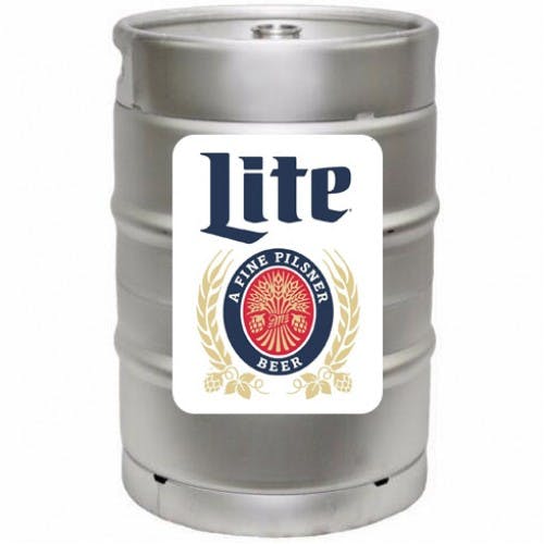 Miller Lite 1/2 BARREL KEG 1/2 Barrel Keg Garden State Discount Liquors