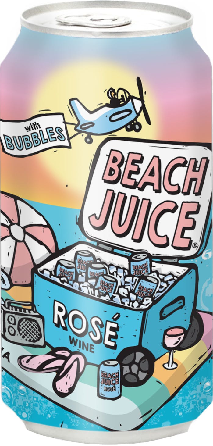 Beach Juice Rosé With Bubbles 375ml Can Stirling Fine Wines