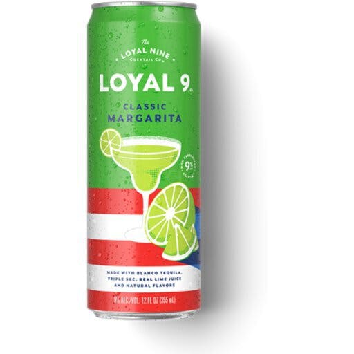 Loyal 9 Cocktails MARGARITA 4 pack 12 oz. Can - Garden State Discount ...