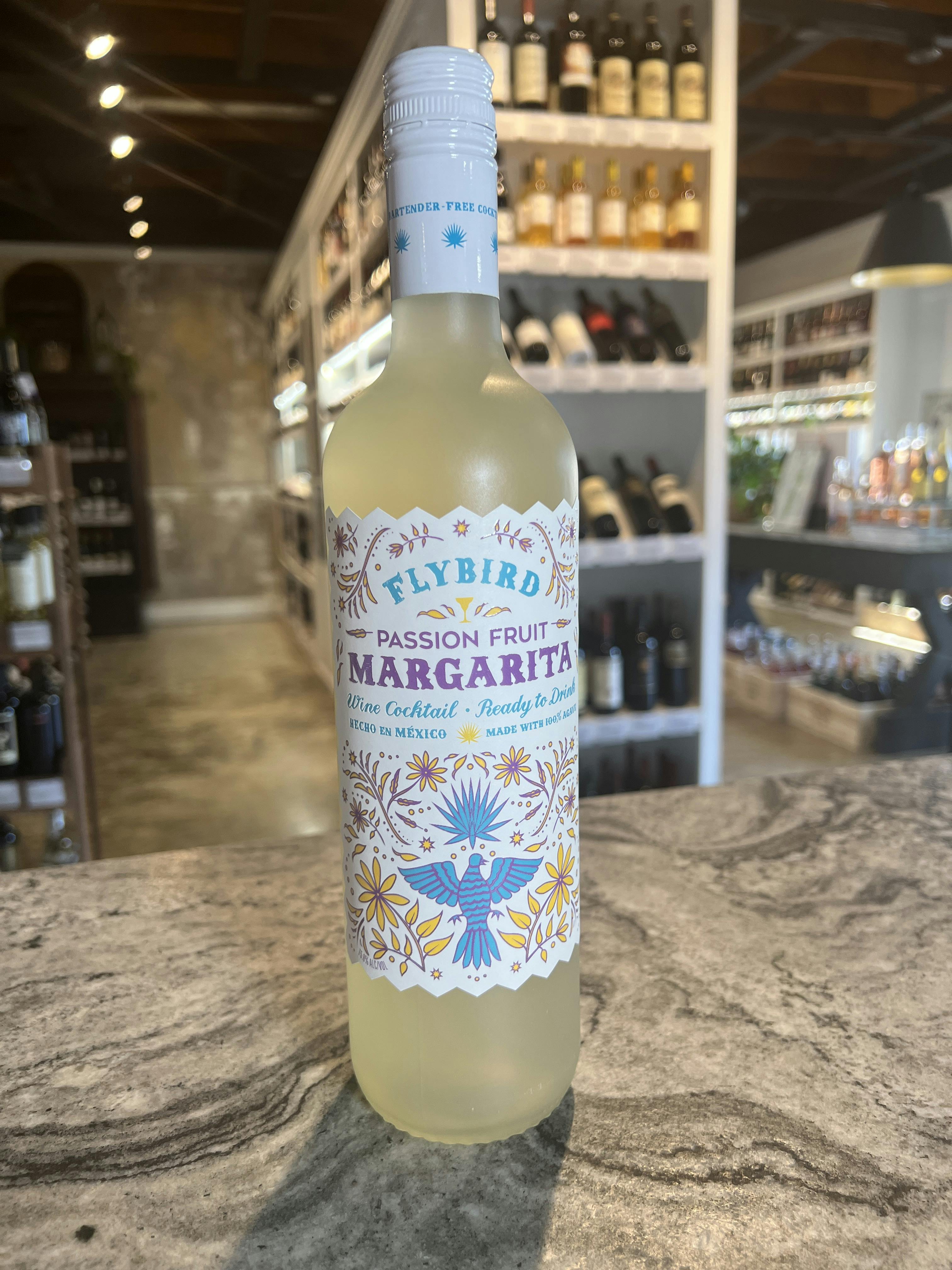 Flybird Passion Fruit Margarita 750ml Bottle Tonic Bottle & Cork