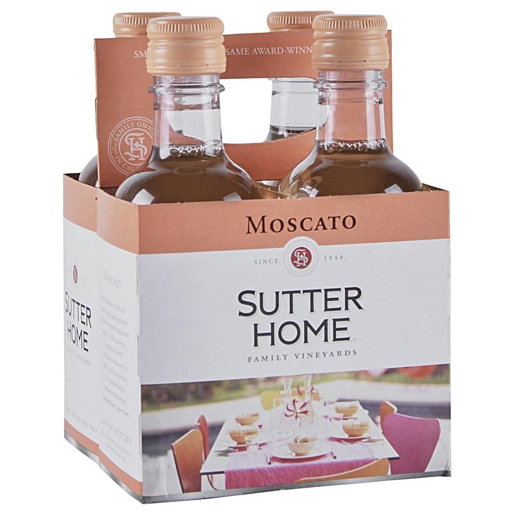 Sutter Home Moscato 4 pack 187ml Plastic Bottle H Liquor