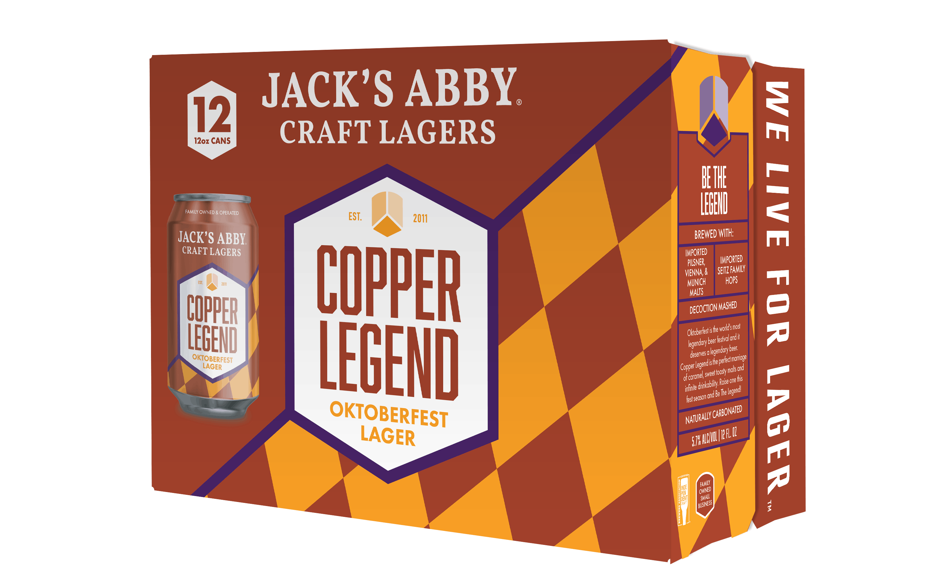 JACK'S ABBY SEASONAL 12 PACK 12OZ CAN PORCH FEST/COPPER LEGEND 12 pack