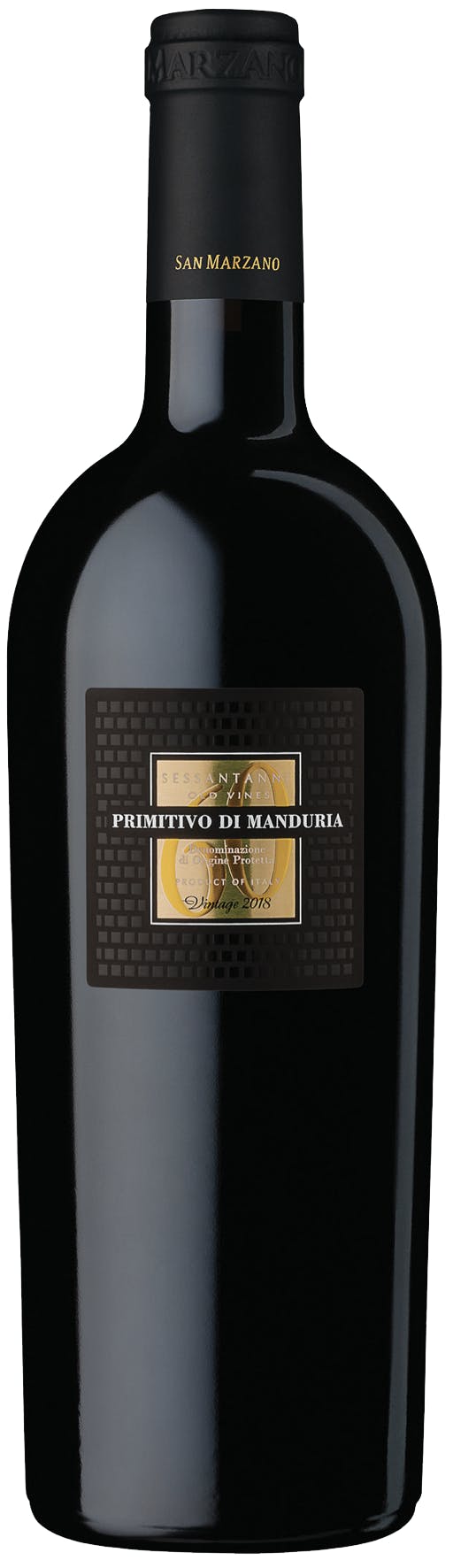 Cantine San Marzano Primitivo di Manduria Sessantanni 2018 750ml - Wine &  Liquor Warehouse